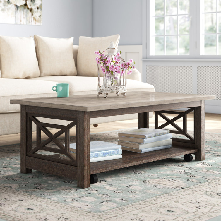 Lark Manor Alim 4 Legs Coffee Table with Storage & Reviews Wayfair